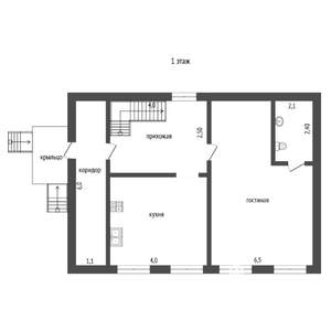 Коттедж 122м&sup2;, 2-этажный, участок 9 сот.  