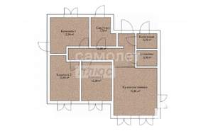 Дом 110м&sup2;, 1-этажный, участок 9 сот.  