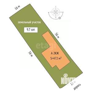Дом 472м², 2-этажный, участок 10 сот.  