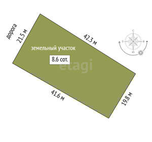 Дом 37м², 2-этажный, участок 8 сот.  