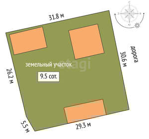 Дом 120м&sup2;, 2-этажный, участок 14 сот.  