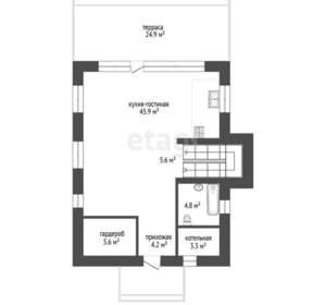 Дом 150м², 2-этажный, участок 6 сот.  
