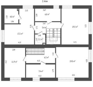 Дом 281м², 2-этажный, участок 10 сот.  