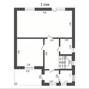 Дом 155м², 2-этажный, участок 6 сот.  