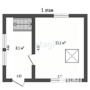 Дача 45м², 2-этажный, участок 6 сот.  