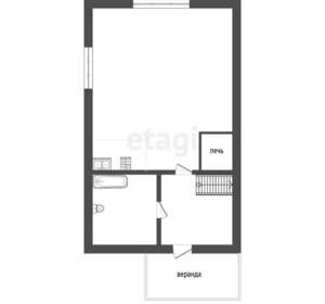 Дом 40м², 2-этажный, участок 5 сот.  
