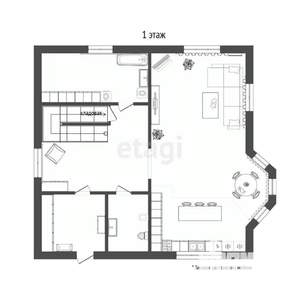 Дом 191м², 2-этажный, участок 7 сот.  