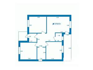 Дом 100м&sup2;, 2-этажный, участок 7 сот.  