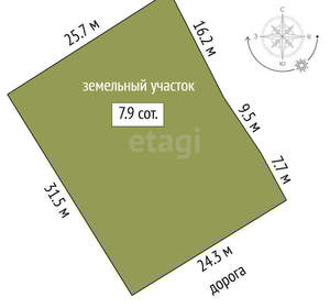 Дом 20м², 2-этажный, участок 8 сот.  