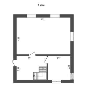 Коттедж 112м², 2-этажный, участок 10 сот.  