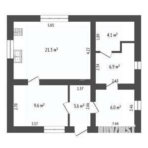 Дом 95м², 1-этажный, участок 11 сот.  