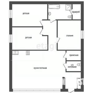 Дом 100м&sup2;, 1-этажный, участок 5 сот.  