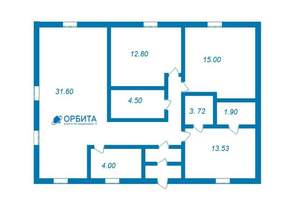 Дом 115м&sup2;, 1-этажный, участок 0 сот.  