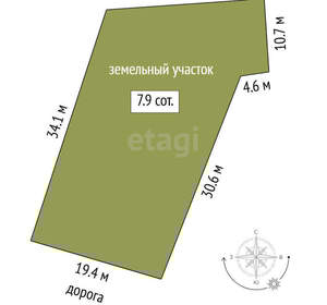 Дом 90м², 1-этажный, участок 8 сот.  