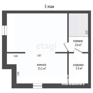 Таунхаус 92м&sup2;, 2-этажный, участок 2 сот.  