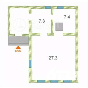 Дом 42м², 1-этажный, участок 14 сот.  