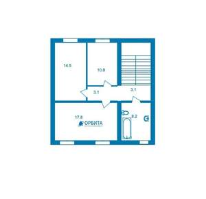 Дом 150м&sup2;, 2-этажный, участок 0 сот.  