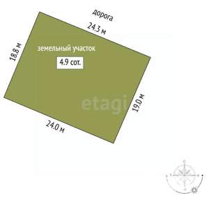 Дом 100м², 2-этажный, участок 5 сот.  