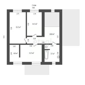 Дом 155м², 2-этажный, участок 10 сот.  