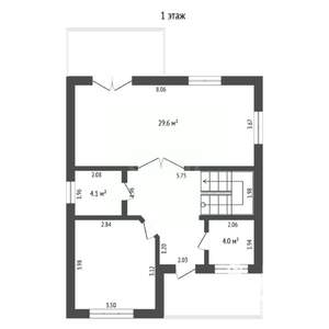 Дом 130м², 2-этажный, участок 8 сот.  
