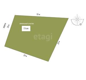 Дом 150м², 1-этажный, участок 7 сот.  