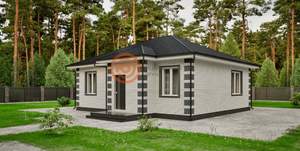 Дом 75м&sup2;, 1-этажный, участок 1 сот.  