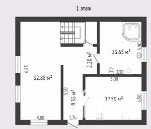 Дом 240м², 2-этажный, участок 7 сот.  