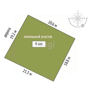 Дом 75м², 1-этажный, участок 4 сот.  