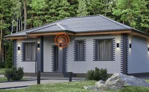 Дом 56м², 1-этажный, участок 1 сот.  