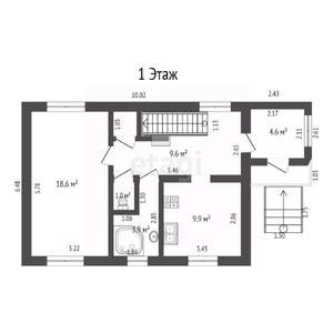 Дом 147м², 2-этажный, участок 7 сот.  