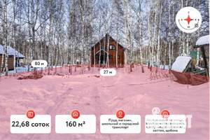 Дом 160м², 2-этажный, участок 23 сот.  