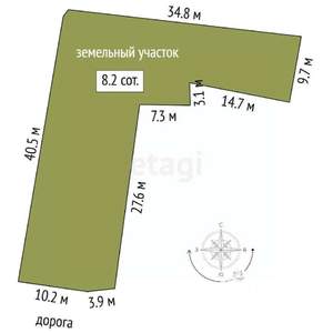 Дача 60м², 2-этажный, участок 8 сот.  