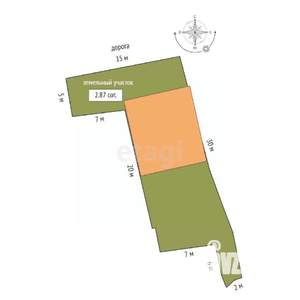 Дом 81м², 1-этажный, участок 3 сот.  