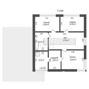 Дом 250м², 2-этажный, участок 10 сот.  