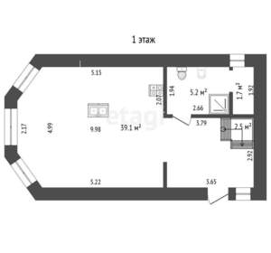 Дом 96м&sup2;, 2-этажный, участок 8 сот.  