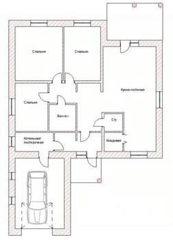 Коттедж 154м², 1-этажный, участок 8 сот.  