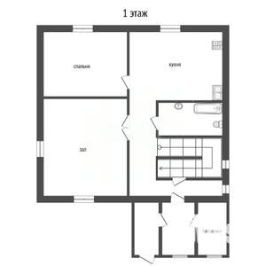 Дом 92м², 2-этажный, участок 7 сот.  