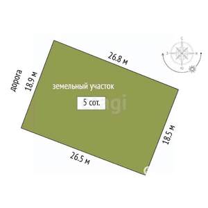 Дом 15м&sup2;, 1-этажный, участок 5 сот.  