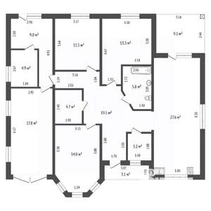 Дом 112м&sup2;, 1-этажный, участок 8 сот.  