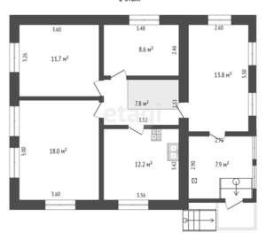 Дом 119м&sup2;, 2-этажный, участок 18 сот.  