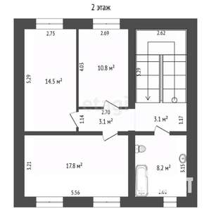 Дом 149м&sup2;, 2-этажный, участок 10 сот.  