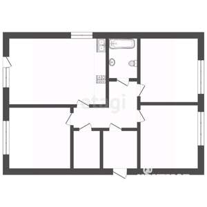 Дом 95м&sup2;, 1-этажный, участок 5 сот.  