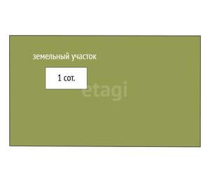 Дом 200м&sup2;, 2-этажный, участок 1 сот.  