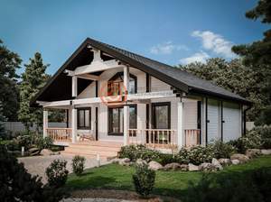 Дом 83м&sup2;, 2-этажный, участок 1 сот.  