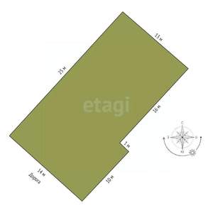 Дом 22м&sup2;, 1-этажный, участок 4 сот.  