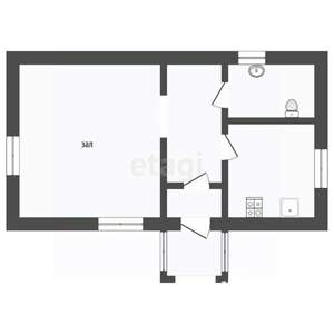 Дом 30м&sup2;, 1-этажный, участок 5 сот.  