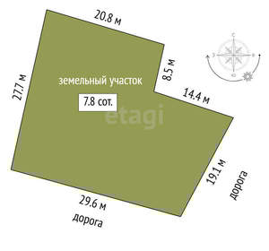 Дача 15м², 2-этажный, участок 8 сот.  