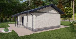 Дом 60м&sup2;, 1-этажный, участок 7 сот.  