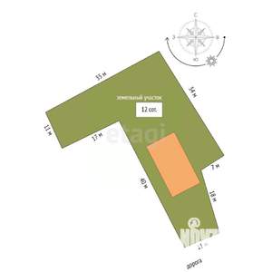 Дом 175м², 2-этажный, участок 12 сот.  