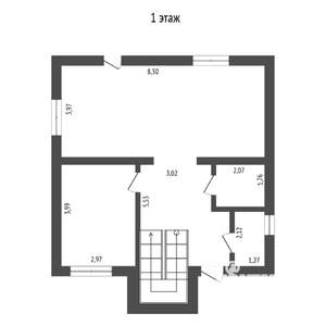 Коттедж 135м², 2-этажный, участок 7 сот.  